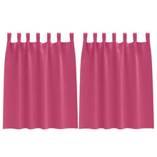 Gordijnen met gordijnen 2 pcs Felroze Polyester