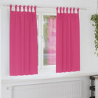 Blackout Curtains with Rings 2 pcs Hot Pink 175 x 140 cm