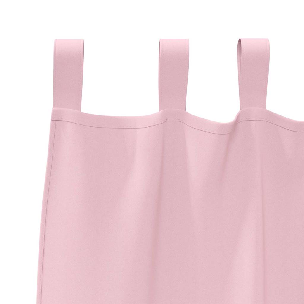 Gordijnen met gordijnen 2 pcs Babyroze Polyester