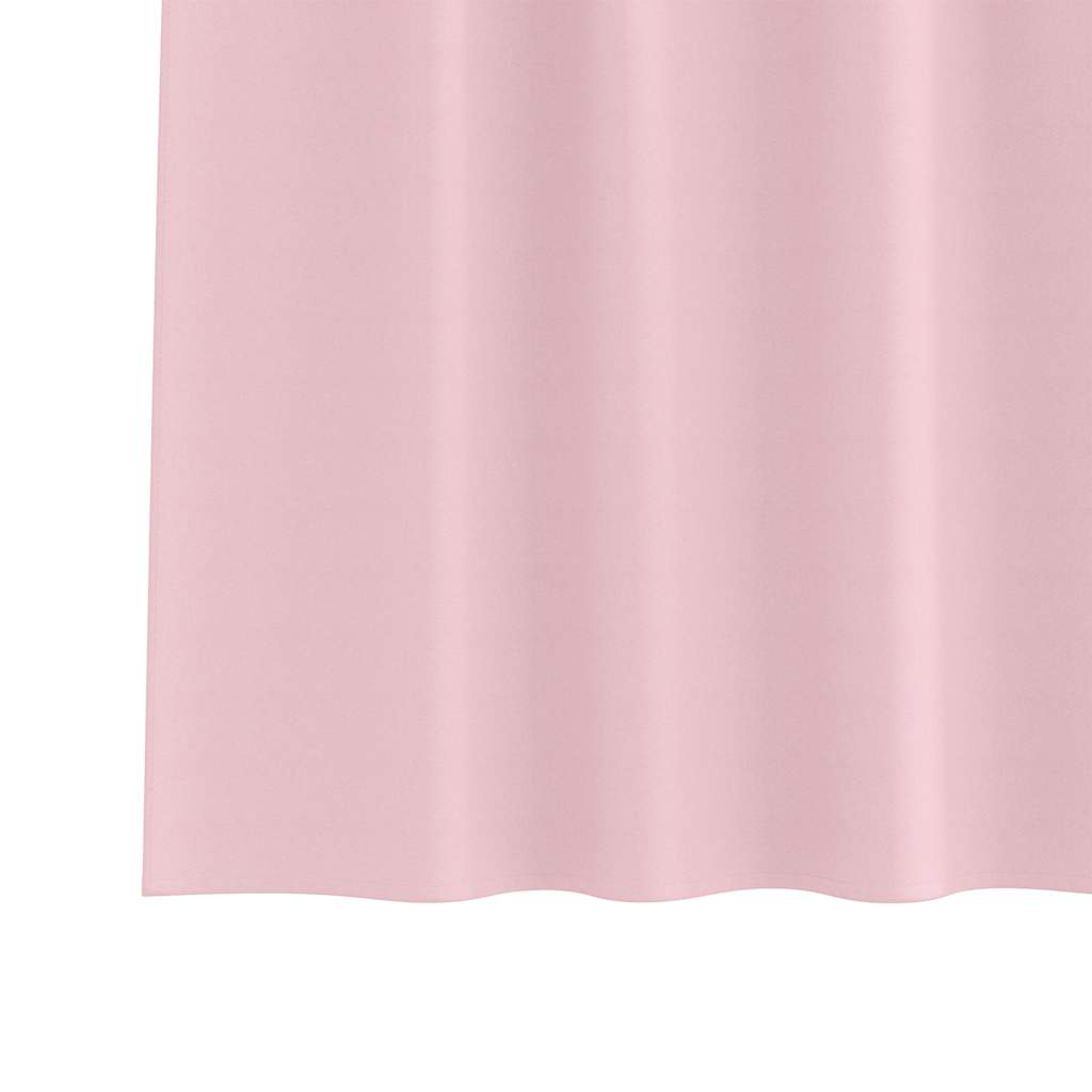 Gordijnen met gordijnen 2 pcs Babyroze Polyester