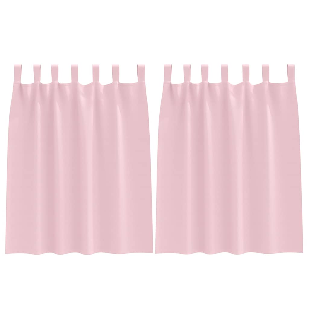 Gordijnen met gordijnen 2 pcs Babyroze Polyester