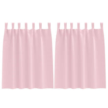 Gordijnen met gordijnen 2 pcs Babyroze Polyester