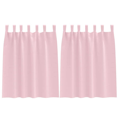 Gordijnen met gordijnen 2 pcs Babyroze Polyester