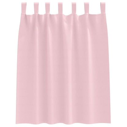 Gordijnen met gordijnen 2 pcs Babyroze Polyester
