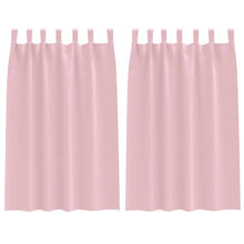 Gordijnen met gordijnen 2 pcs Babyroze Polyester