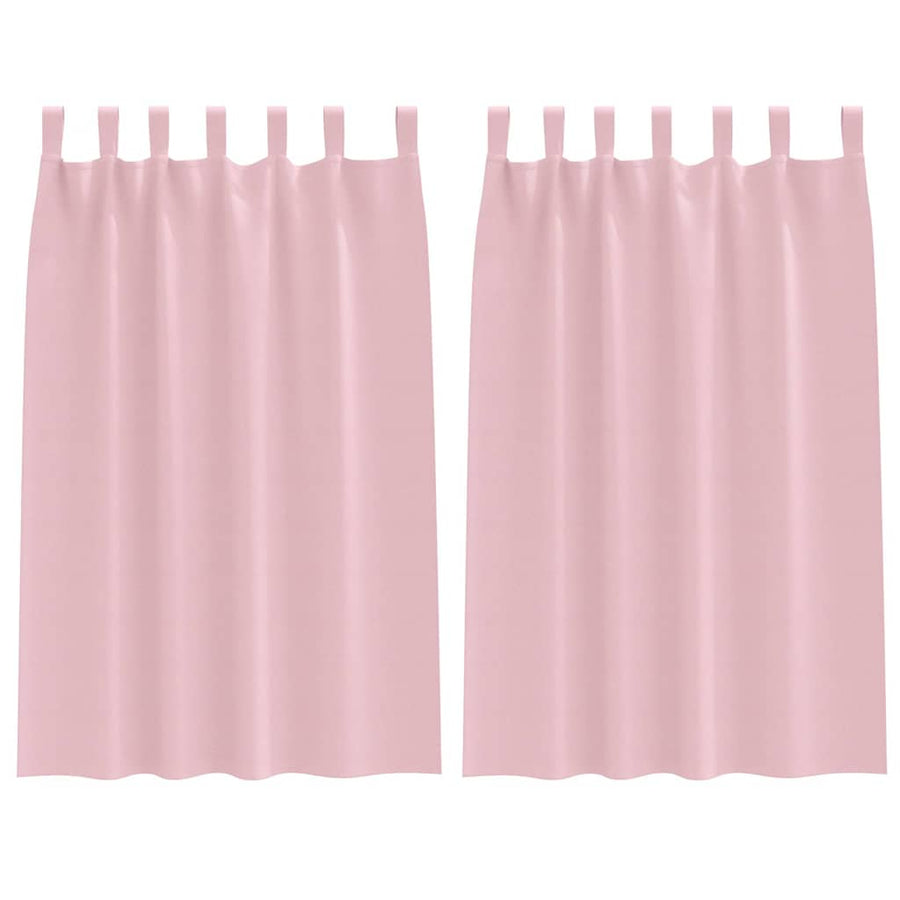 Gordijnen met gordijnen 2 pcs Babyroze Polyester
