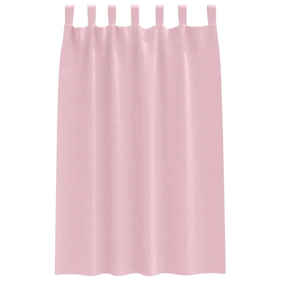 Gordijnen met gordijnen 2 pcs Babyroze Polyester