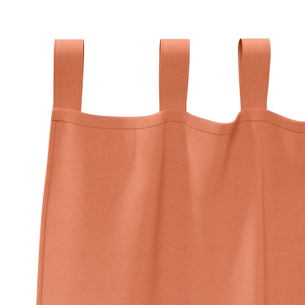 Gordijnen met gordijnen 2 pcs Terracotta Polyester