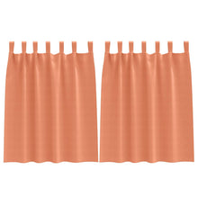 Gordijnen met gordijnen 2 pcs Terracotta Polyester