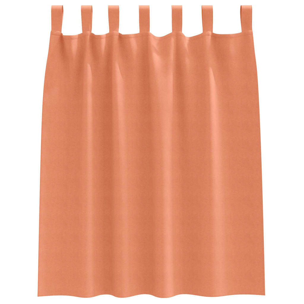Gordijnen met gordijnen 2 pcs Terracotta Polyester