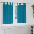 Zwart-out Gordijnen met Ringen 2 pcs Turquoise 140 x 140 cm