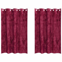 Velvet Gordijnen 2 Pcs Wijnrood 175 X 140 Cm Fluweel Wijnrood