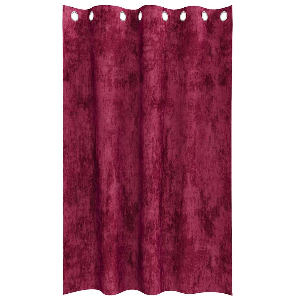 Velvet Gordijnen 2 Pcs Wijnrood 175 X 140 Cm Fluweel Wijnrood