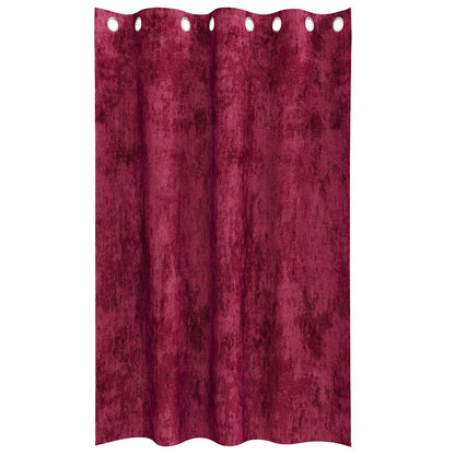 Velvet Gordijnen 2 Pcs Wijnrood 175 X 140 Cm Fluweel Wijnrood