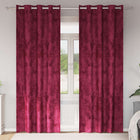 Gordijnen 2 stuks wijnrood 245x140 cm fluweel