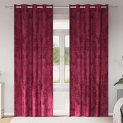 Gordijnen 2 stuks wijnrood 245x140 cm fluweel