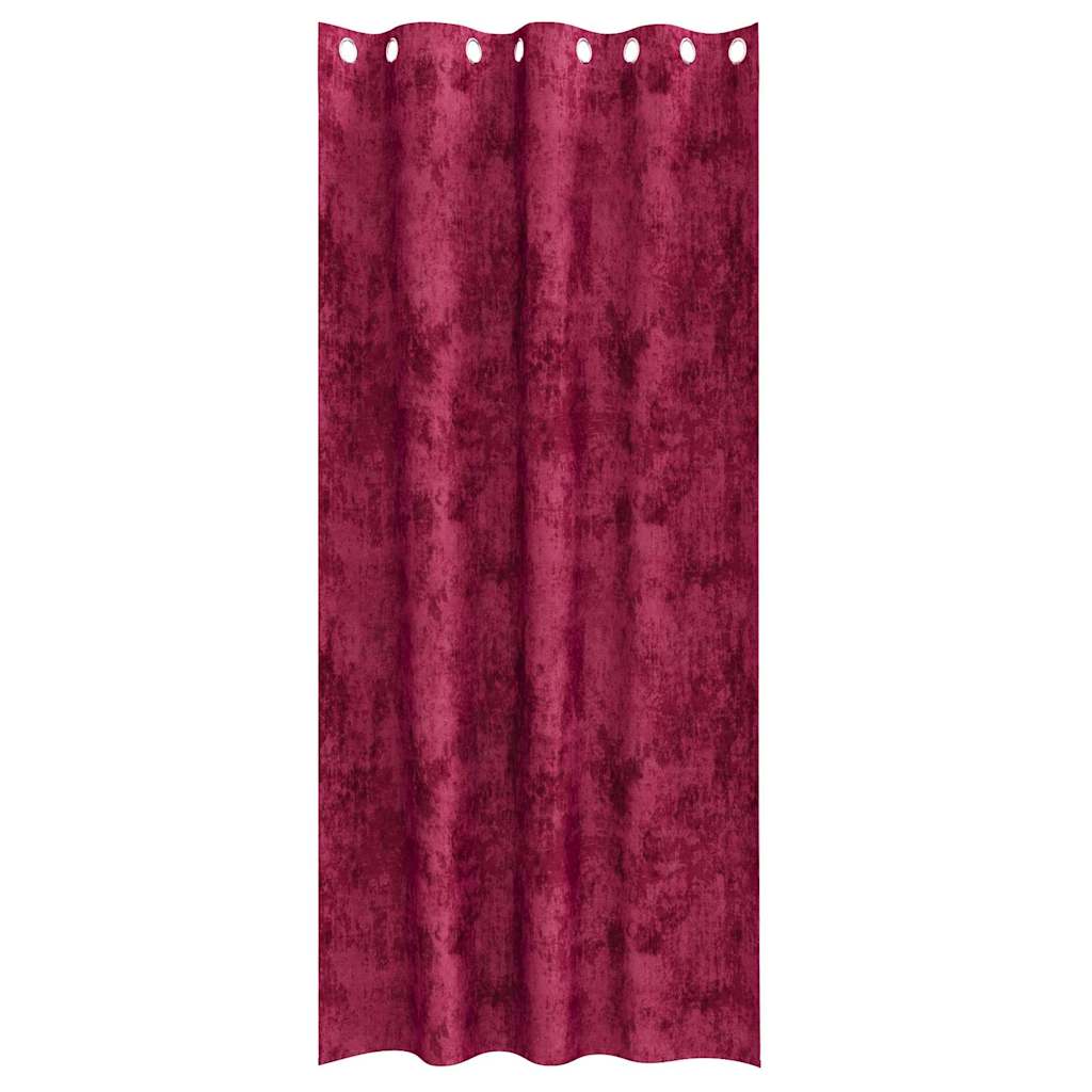Velvet Gordijnen 2 pcs Wijnrood 245 x 140 cm Fluweel