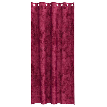 Velvet Gordijnen 2 pcs Wijnrood 245 x 140 cm Fluweel
