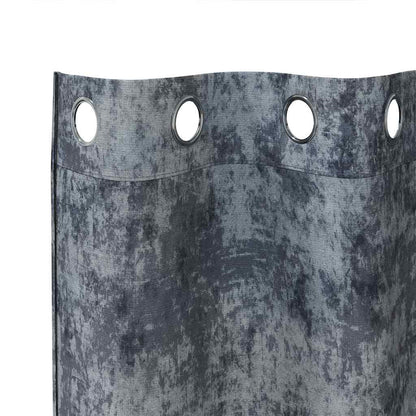 Velvet Gordijnen 2 pcs Zilvergrijs 175 x 140 cm Fluweel