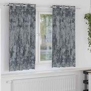 Gordijnen fluweel 2 stuks 175x140 cm zilvergrijs