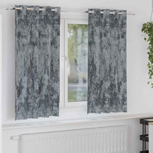 Velvet Gordijnen 2 pcs Zilvergrijs 175 x 140 cm Fluweel
