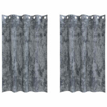 Velvet Gordijnen 2 pcs Zilvergrijs 175 x 140 cm Fluweel