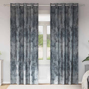 Gordijnen fluweel 2 stuks 225x140 cm zilvergrijs