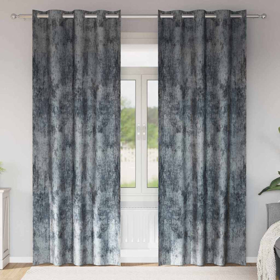 Velvet Gordijnen 2 pcs Zilvergrijs 260 x 140 cm Fluweel