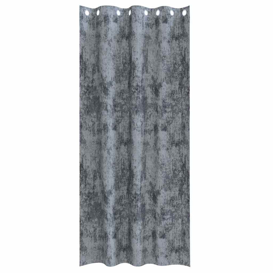 Velvet Gordijnen 2 pcs Zilvergrijs 260 x 140 cm Fluweel