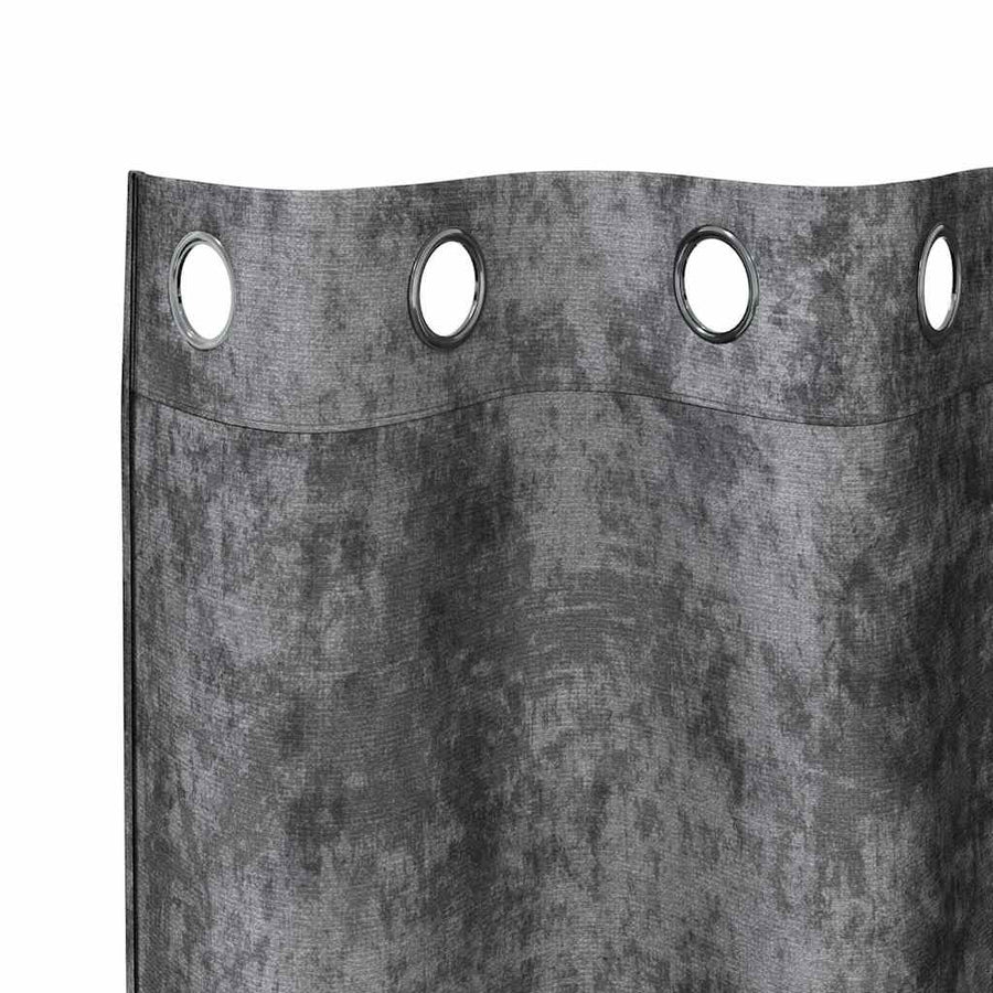Velvet Gordijnen met gordijnen 2 pcs Grijs 225 x 140 cm Fluweel