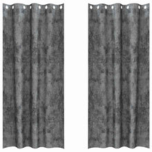 Velvet Gordijnen met gordijnen 2 pcs Grijs 225 x 140 cm Fluweel