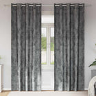 Gordijnen fluweel 260x140 cm grijs