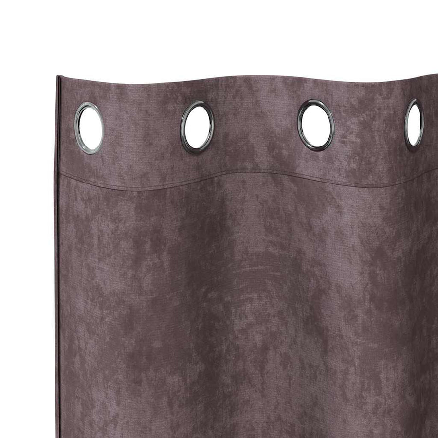 Velvet Gordijnen met gordijnen 2 pcs Bruin 175 x 140 cm Fluweel
