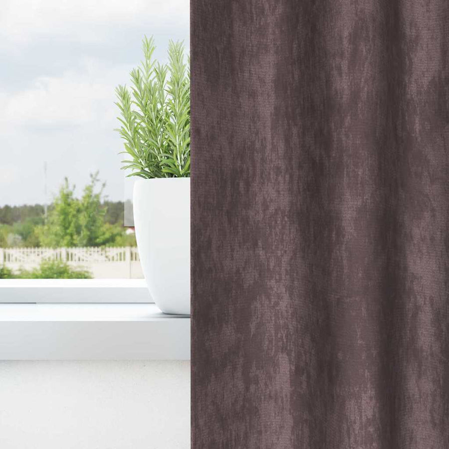 Velvet Gordijnen met gordijnen 2 pcs Bruin 175 x 140 cm Fluweel
