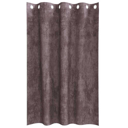 Velvet Gordijnen met gordijnen 2 pcs Bruin 175 x 140 cm Fluweel