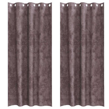 Velvet Gordijnen met gordijnen 2 pcs Bruin 260 x 140 cm Fluweel