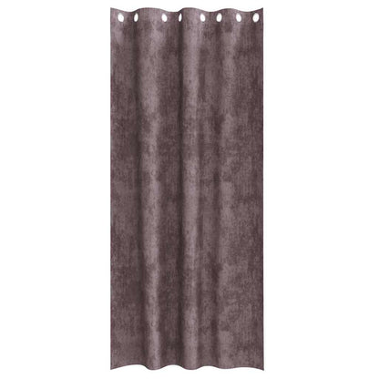 Velvet Gordijnen met gordijnen 2 pcs Bruin 260 x 140 cm Fluweel