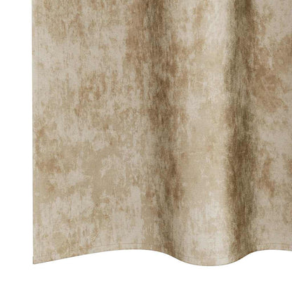 Velvet Gordijnen met gordijnen 2 pcs Crème 225 x 140 cm Fluweel