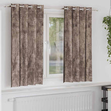Velvet Gordijnen 2 pcs Cappuccino 175 x 140 cm Fluweel