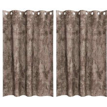 Velvet Gordijnen 2 pcs Cappuccino 175 x 140 cm Fluweel