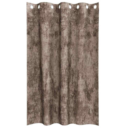 Velvet Gordijnen 2 pcs Cappuccino 175 x 140 cm Fluweel