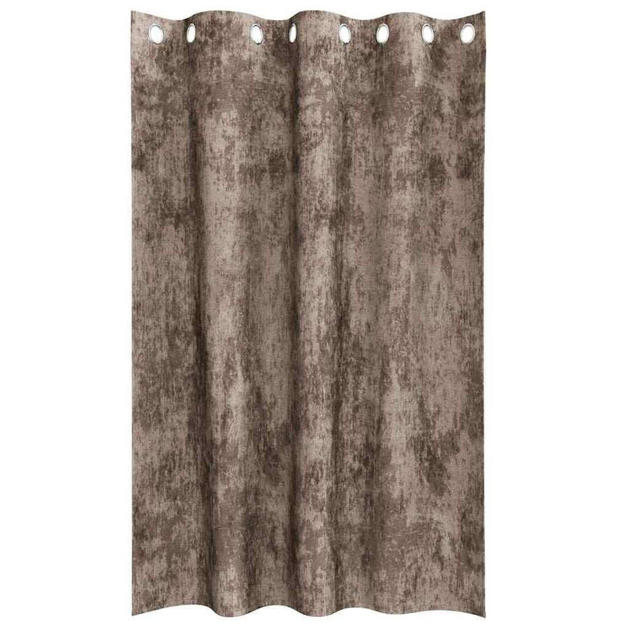 Velvet Gordijnen 2 pcs Cappuccino 175 x 140 cm Fluweel