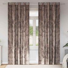 Velvet Gordijnen 2 pcs Cappuccino 245 x 140 cm Fluweel