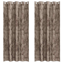 Velvet Gordijnen 2 pcs Cappuccino 245 x 140 cm Fluweel