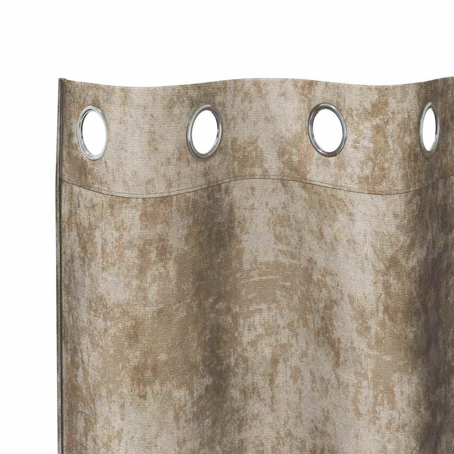 Velvet Gordijnen 2 pcs champagne 175 x 140 cm Fluweel