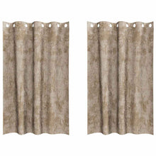 Velvet Gordijnen 2 pcs champagne 175 x 140 cm Fluweel