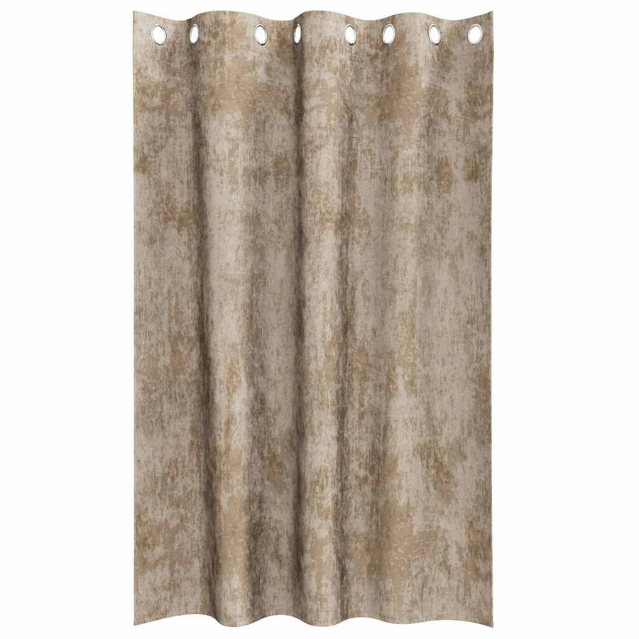 Velvet Gordijnen 2 pcs champagne 175 x 140 cm Fluweel