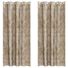 Velvet Gordijnen 2 pcs champagne 225 x 140 cm Fluweel