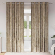 Gordijnen fluweel 245x140 cm champagne (2 stuks)