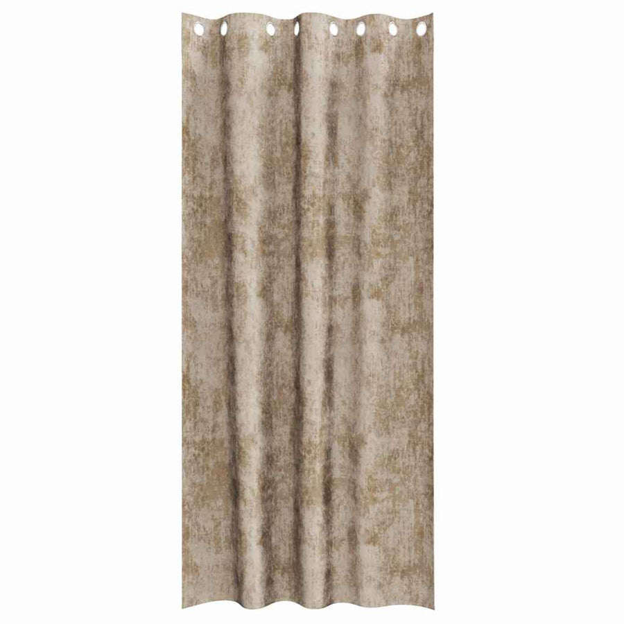 Velvet Gordijnen 2 pcs champagne 245 x 140 cm Fluweel
